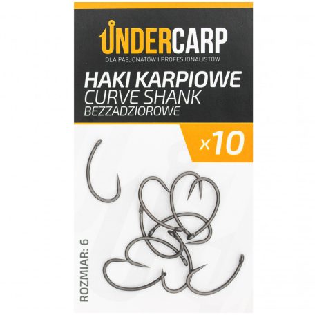 UNDERCARP Curve Shank szakáll nélküli TEFLON horog